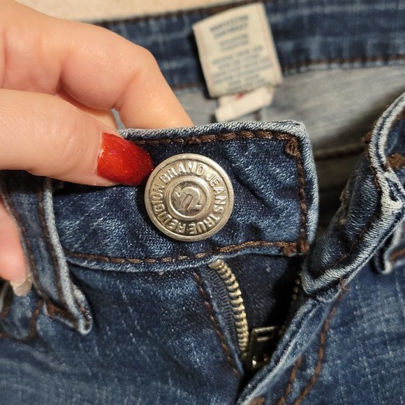 True Religion Vintage Women's Straight Leg Jeans Size: 25 - Picture 3 of 11